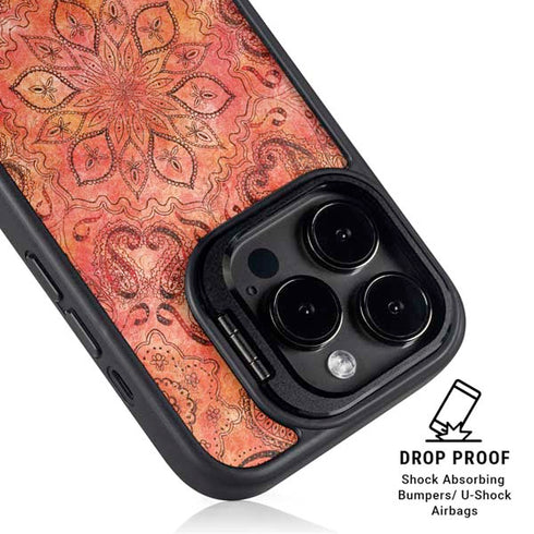 Orange Zen iPhone 16 Pro Kickstand Case